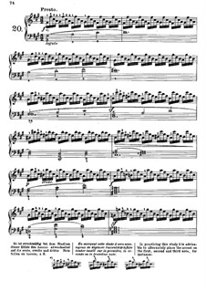 Tausig Edition: Etude No.20 by Muzio Clementi