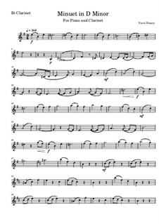 Minuet in D Minor: Solo part by Yuval Dinary