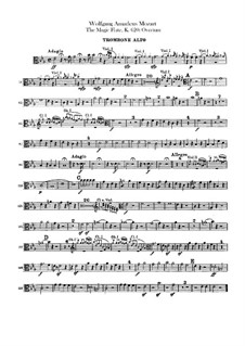 Overture: Trombones parts by Wolfgang Amadeus Mozart