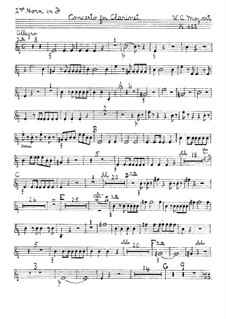 All movements: French horn II part by Wolfgang Amadeus Mozart