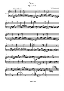 Fifteen Virtuosic Etudes, Op.72 By M. Moszkowski - Sheet Music On.