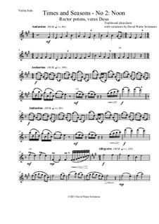 Times and Seasons: For violin solo No.2: Noon by folklore