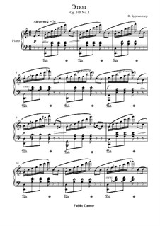 No.1: For piano by Johann Friedrich Burgmüller