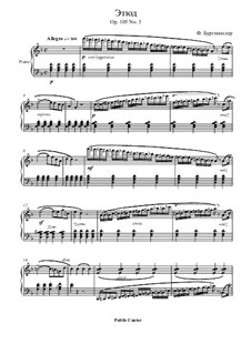 No.3: For piano by Johann Friedrich Burgmüller