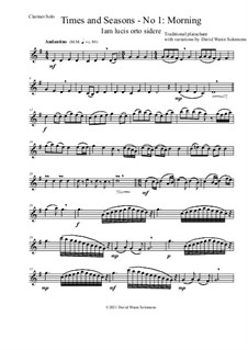 Times and Seasons: For clarinet solo No.1: Morning by folklore
