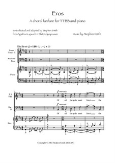 Eros: a choral fanfare: Eros: a choral fanfare by Stephen Smith