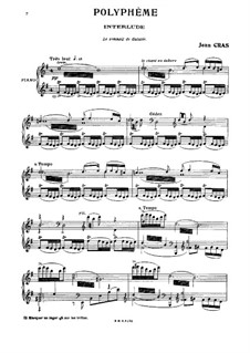 Polyphème: For piano by Jean Cras