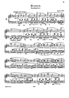 Suite de morceaux pour les petites mains, Op.75: No.6 Manon by Joseph Joachim Raff