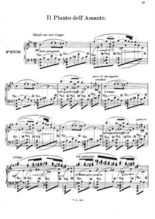 Twelve Romances in form of Etudes , Op.8: No.5 Il Pianto dell' Amante by Joseph Joachim Raff