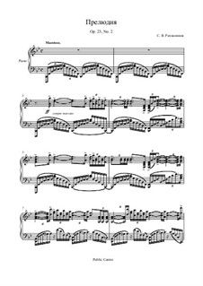 Prelude No.2 in B Flat Major: For piano by Sergei Rachmaninoff