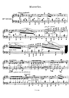 Twelve Romances in form of Etudes , Op.8: No.10 Mazurka by Joseph Joachim Raff