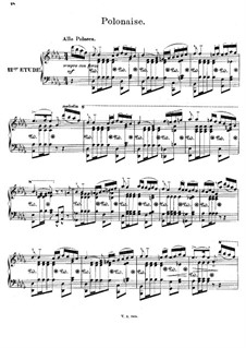 Twelve Romances in form of Etudes , Op.8: No.12 Polonaise by Joseph Joachim Raff