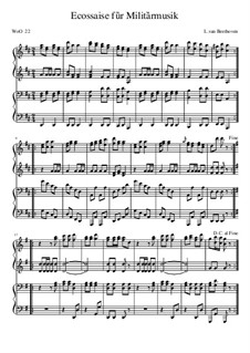 Ecossaise and March, WoO 22, WoO 29: Ecossaise and March by Ludwig van Beethoven