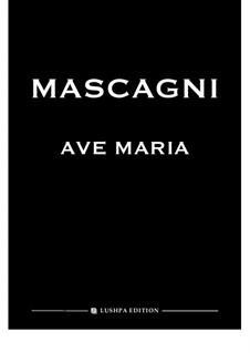 Ave Maria: For soprano and piano (F Major) by Pietro Mascagni