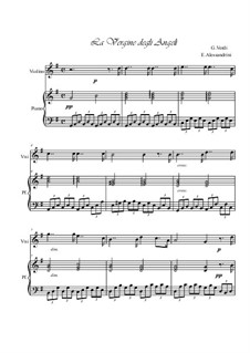 La forza del destino: La Vergine degli Angeli, for violin and piano by Giuseppe Verdi