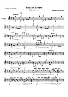 La Forêt 1. Sous les arbres (Under the trees): La Forêt 1. Sous les arbres (Under the trees) by Mark Van Overmeire