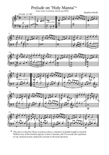 Prelude on 'Holy Manna': Prelude on 'Holy Manna' by Stephen Smith
