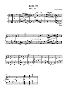 Efímero, Op.1 No.1: Efímero by Beautiful things Martínez
