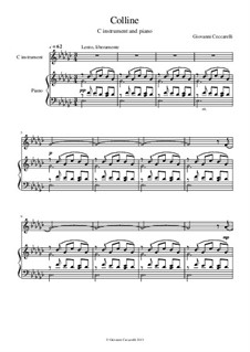 Colline: For instrument in C and piano by Giovanni Ceccarelli