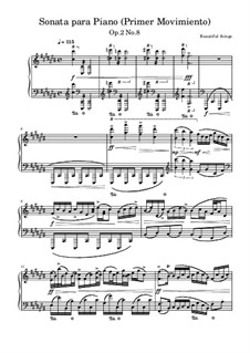 Sonata para piano, Op.2 No.8: Primer Movimiento by Franco Martínez Secco