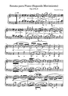 Sonata para piano, Op.2 No.8: Segundo Movimiento by Franco Martínez Secco