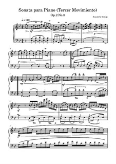 Sonata para piano, Op.2 No.8: Tercer Movimiento by Franco Martínez Secco