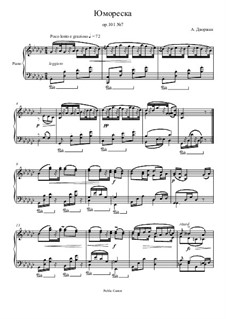 No.7 in G Flat Major: For piano by Antonín Dvořák