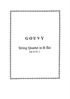 String Quartet No.1, Op.16: Parts by Louis Théodore Gouvy