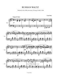 Russian Waltz for piano: Russian Waltz for piano by Lena Orsa