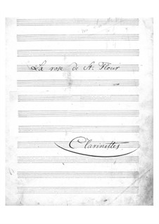 La rose de Saint-Flour: Clarinets part by Jacques Offenbach