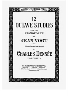 12 Octave Studies: 12 Octave Studies by Jean Vogt