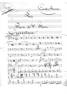 La rose de Saint-Flour: Double bass part by Jacques Offenbach