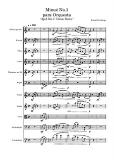 Minué para orquesta, Op.3 No.1: Minué para orquesta by Franco Martínez