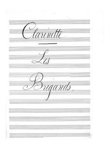 Les brigands (The Bandits): Clarinets part by Jacques Offenbach