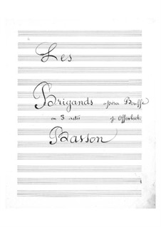 Les brigands (The Bandits): Bassoon part by Jacques Offenbach