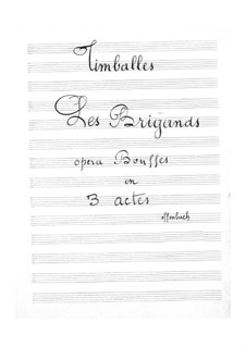 Les brigands (The Bandits): Timpani part by Jacques Offenbach