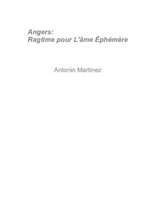 Rags of the Red-Light District, Nos.71-92, Op.2: No.79 Angers: Ragtime for the Transient Soul by Antonio Martinez