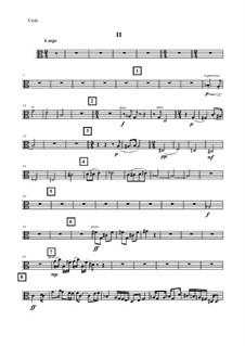 Секстет No.1 для двух скрипок, альта, двух виолончелей и фортепиано в 4 частях: 2 часть – Партия альта by Vladimir Polionny