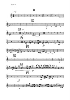 Секстет No.1 для двух скрипок, альта, двух виолончелей и фортепиано в 4 частях: 2 часть – Партия второй скрипки by Vladimir Polionny