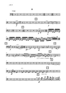 Секстет No.1 для двух скрипок, альта, двух виолончелей и фортепиано в 4 частях: 2 часть – Партия второй виолончели by Vladimir Polionny