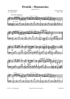 No.7 in G Flat Major: For piano by Antonín Dvořák