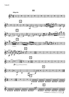 Секстет No.1 для двух скрипок, альта, двух виолончелей и фортепиано в 4 частях: 3 часть – Партия второй скрипки by Vladimir Polionny