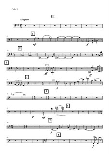 Секстет No.1 для двух скрипок, альта, двух виолончелей и фортепиано в 4 частях: 3 часть – Партия второй виолончели by Vladimir Polionny