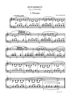 Семь пьес для фортепиано (1974-1976), Op.1: Семь пьес для фортепиано (1974-1976) by Pavel Morozov