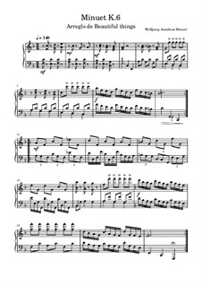 Minuet in F major: Minuet in F major by Wolfgang Amadeus Mozart