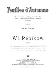 Autumn Leaves: Score for string orchestra by Vladimir Ivanovich Rebikov