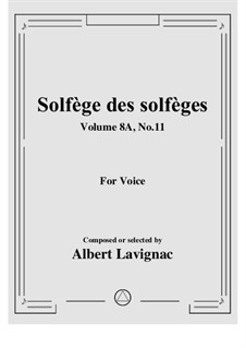 Volume 8A: No.11 by Albert Lavignac