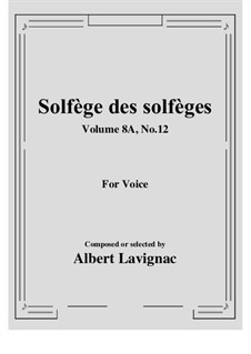 Volume 8A: No.12 by Albert Lavignac