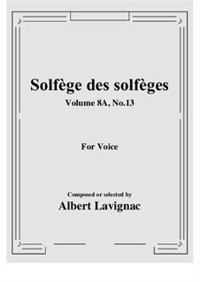 Volume 8A: No.13 by Albert Lavignac