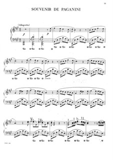 Souvenir de Paganini, B.37 KK IVa/10: Souvenir de Paganini by Frédéric Chopin